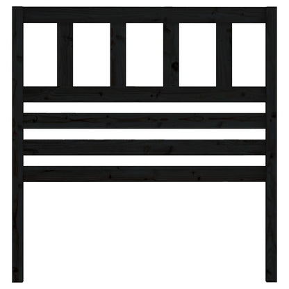 vidaXL Kopfteil Schwarz 96x4x100 cm Massivholz Kiefer
