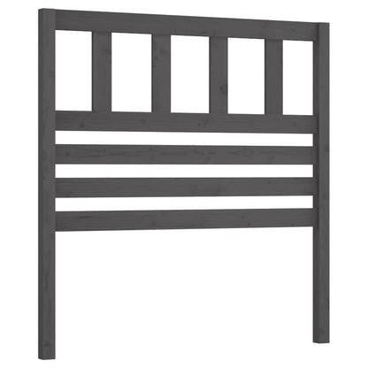vidaXL Kopfteil Grau 106x4x100 cm Massivholz Kiefer