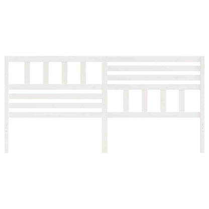 vidaXL Tête de lit blanc 186x4x100 cm Bois de pin massif