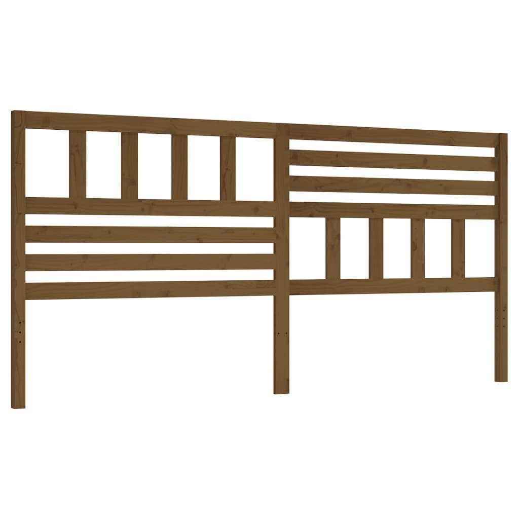 vidaXL Tête de lit Bois de pin massif marron miel 206x4x100 cm