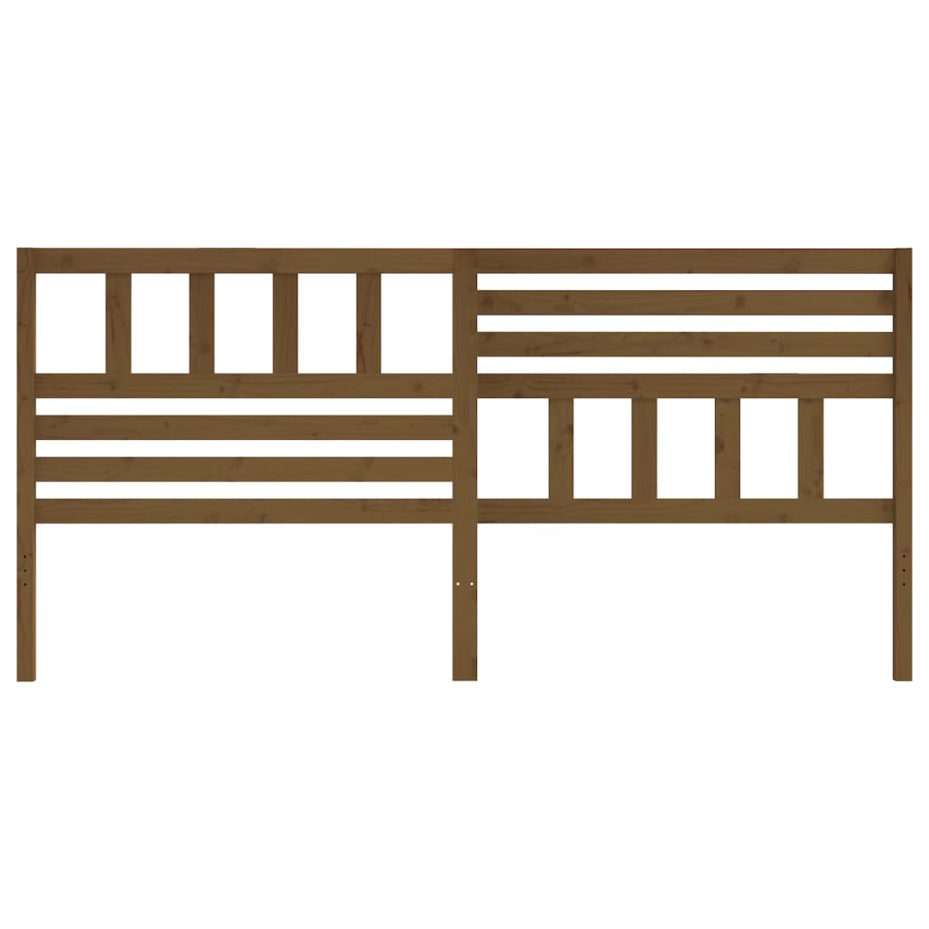 vidaXL Tête de lit Bois de pin massif marron miel 206x4x100 cm
