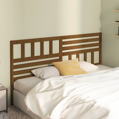vidaXL Tête de lit Bois de pin massif marron miel 206x4x100 cm