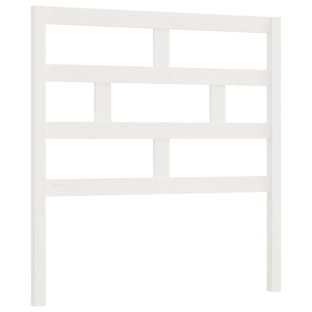 vidaXL Kopfteil Weiß 96x4x100 cm Massivholz Kiefer