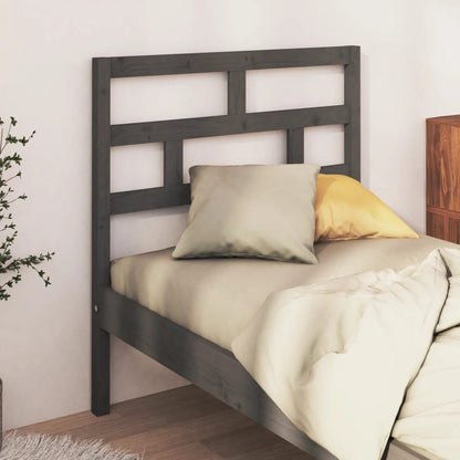 vidaXL Kopfteil Grau 106x4x100 cm Massivholz Kiefer