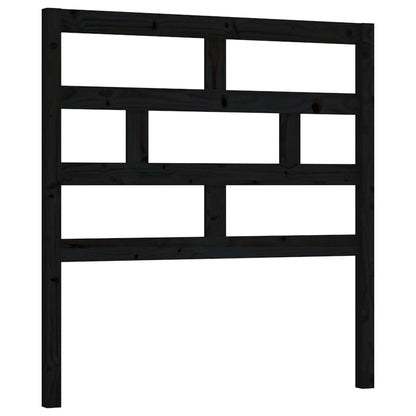 vidaXL Kopfteil Schwarz 106x4x100 cm Massivholz Kiefer