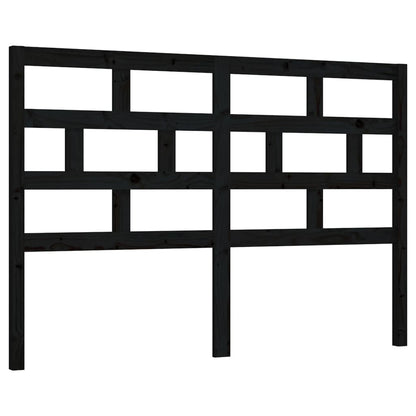 vidaXL Tête de lit Noir 141x4x100 cm Bois de pin massif