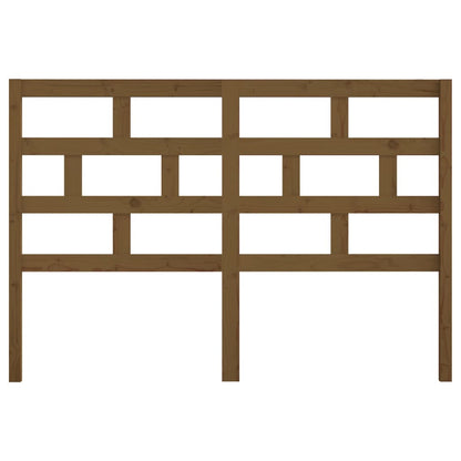 vidaXL Tête de lit Marron Miel 146x4x100 cm Bois de Pin Massif