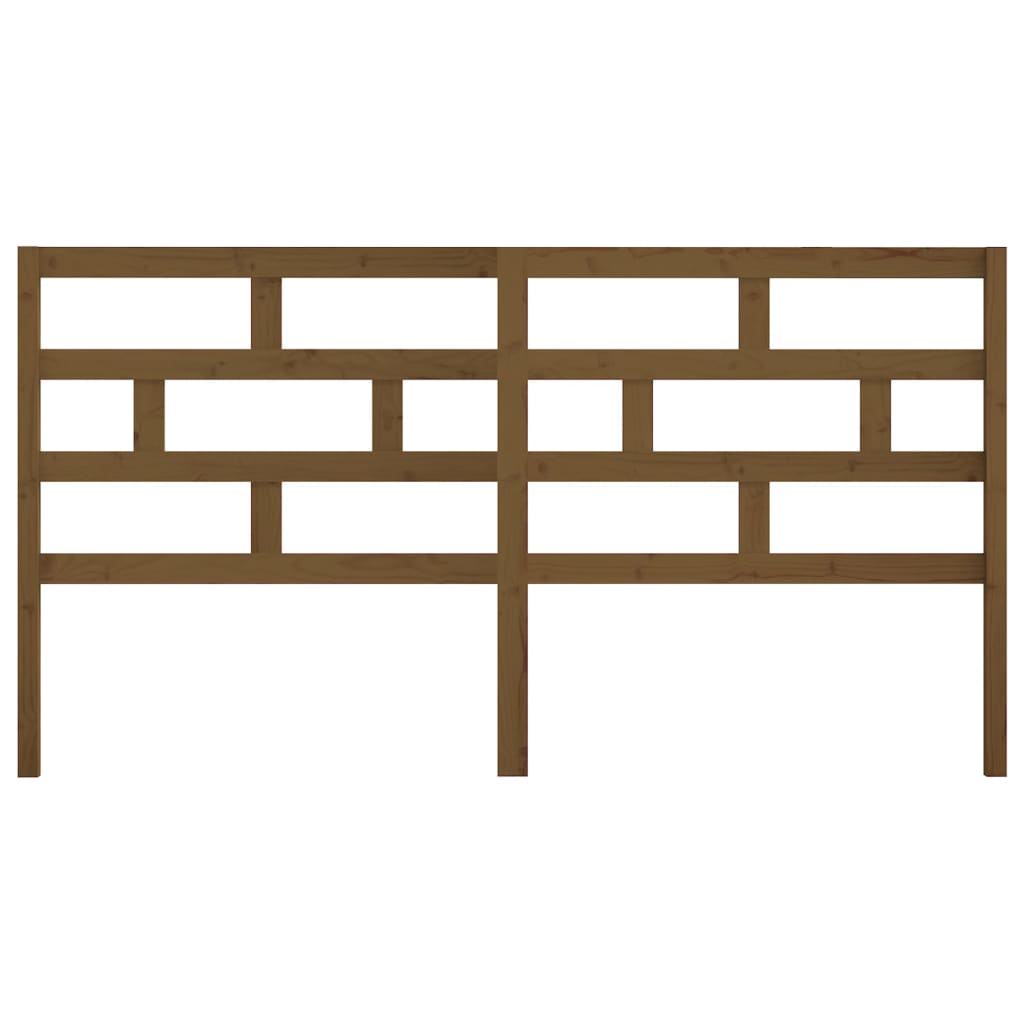 vidaXL Tête de lit Marron miel 186x4x100 cm Bois de pin massif