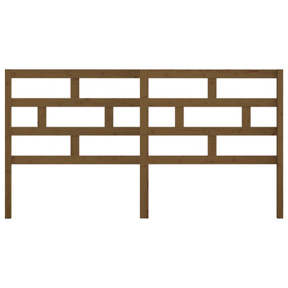 vidaXL Tête de lit Marron miel 186x4x100 cm Bois de pin massif