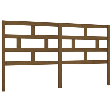 vidaXL Tête de lit Bois de pin massif marron miel 206x4x100 cm