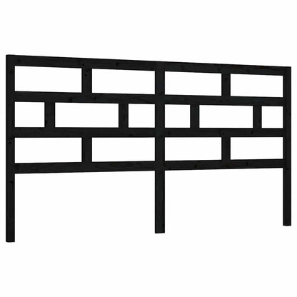 vidaXL Tête de lit Noir 206x4x100 cm Bois de pin massif