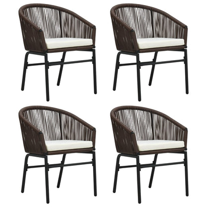vidaXL Ensemble de salle à manger de jardin 5 pcs marron