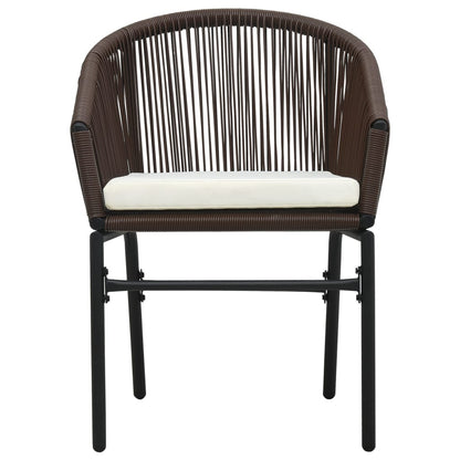 vidaXL Ensemble de salle à manger de jardin 5 pcs marron