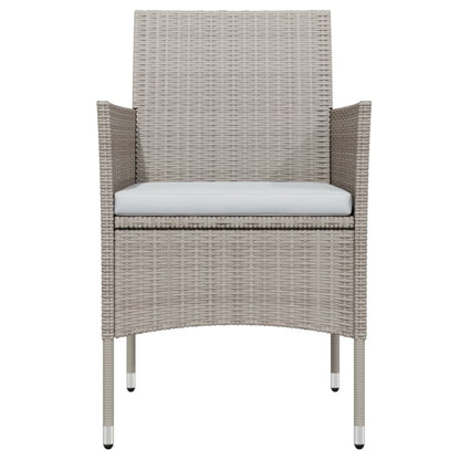 vidaXL Ensemble de salle à manger de jardin 5 pcs avec coussins beige et noir