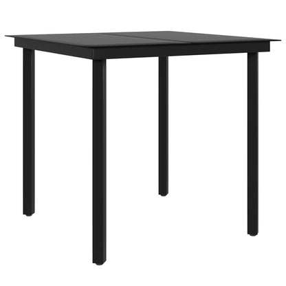 vidaXL Ensemble de salle à manger de jardin 5 pcs avec coussins beige et noir