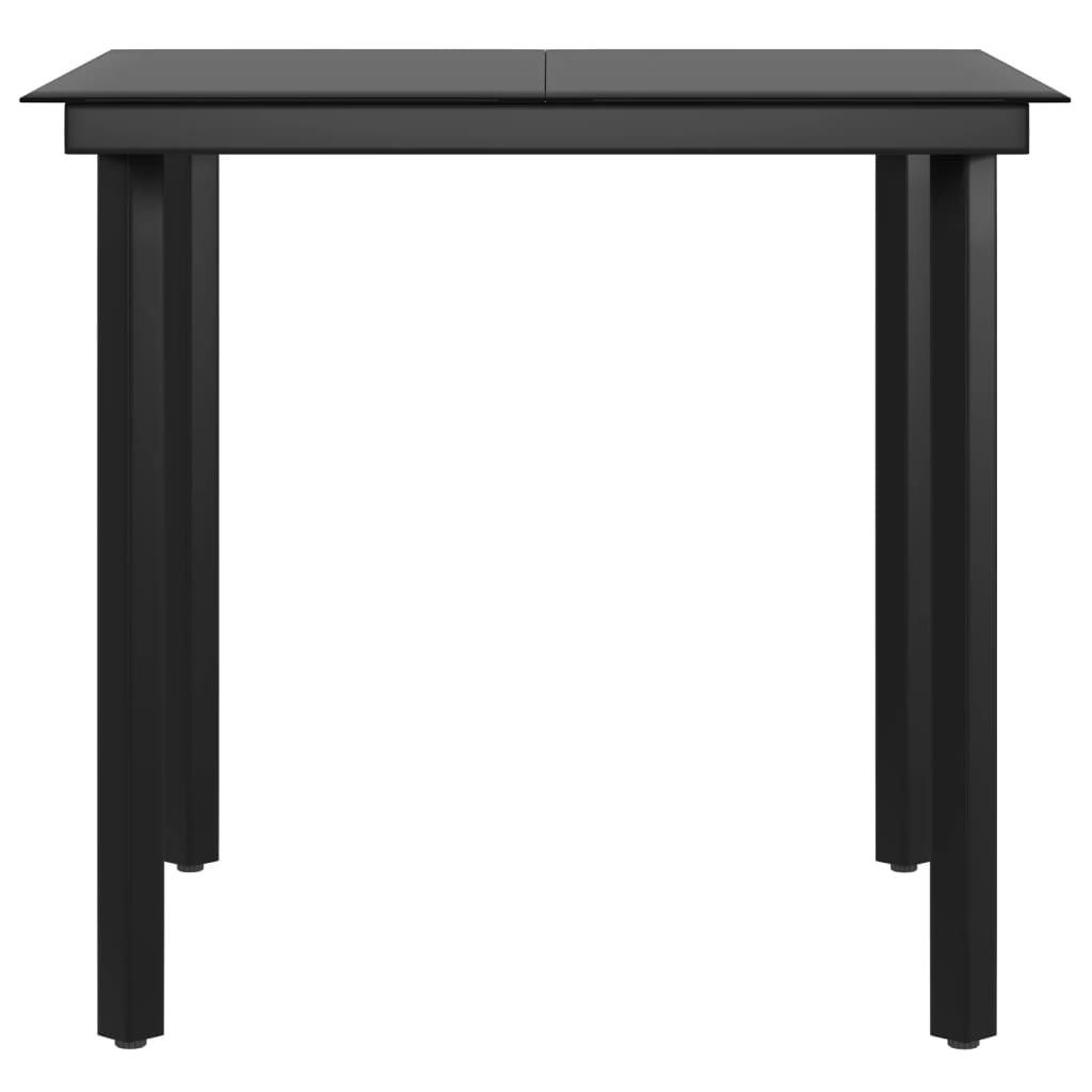 vidaXL Ensemble de salle à manger de jardin 5 pcs avec coussins beige et noir