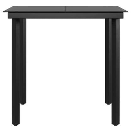 5-tlg. Garten-Essgruppe mit Kissen Braun und Schwarz