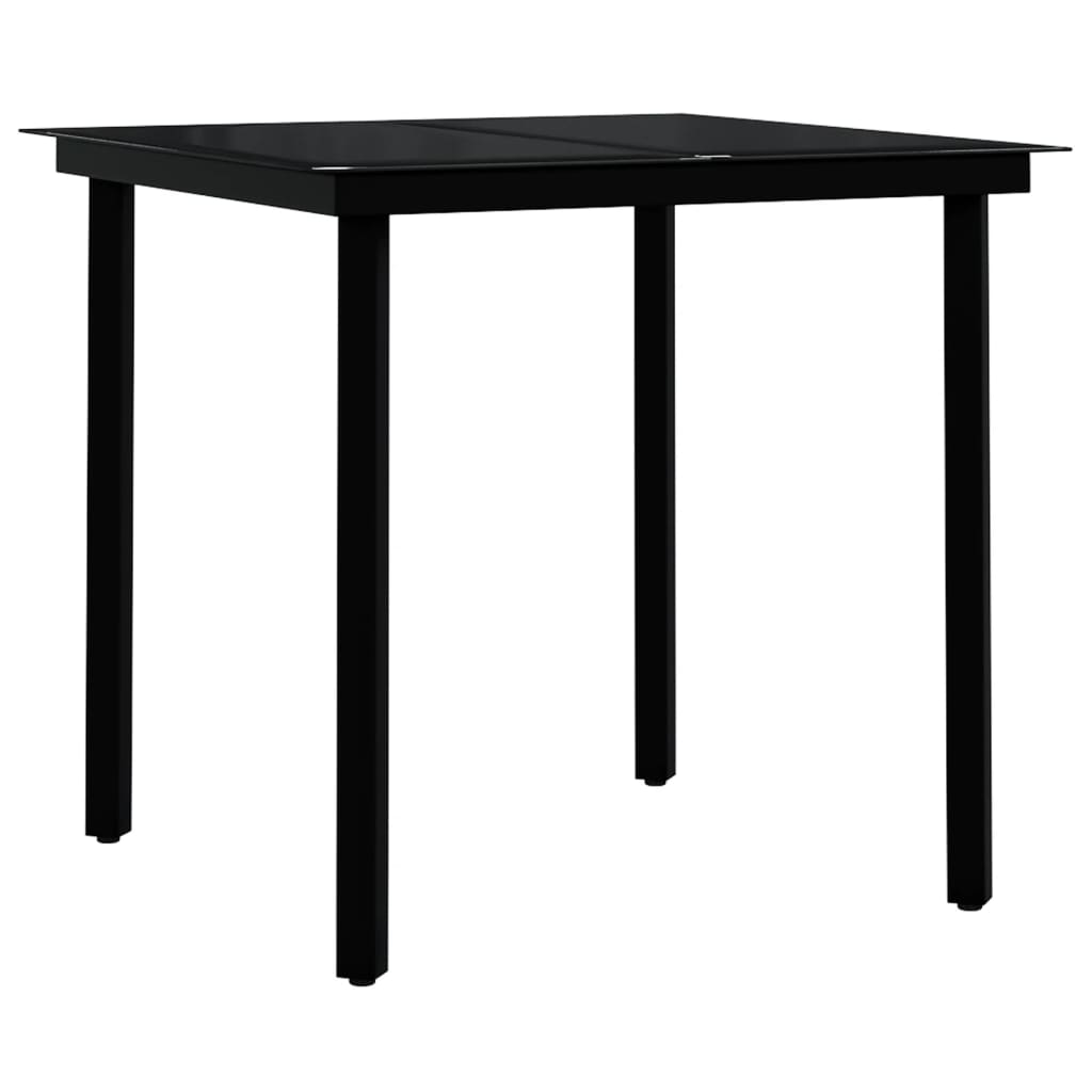vidaXL 5-tlg. Garten-Essgruppe Braun und Schwarz