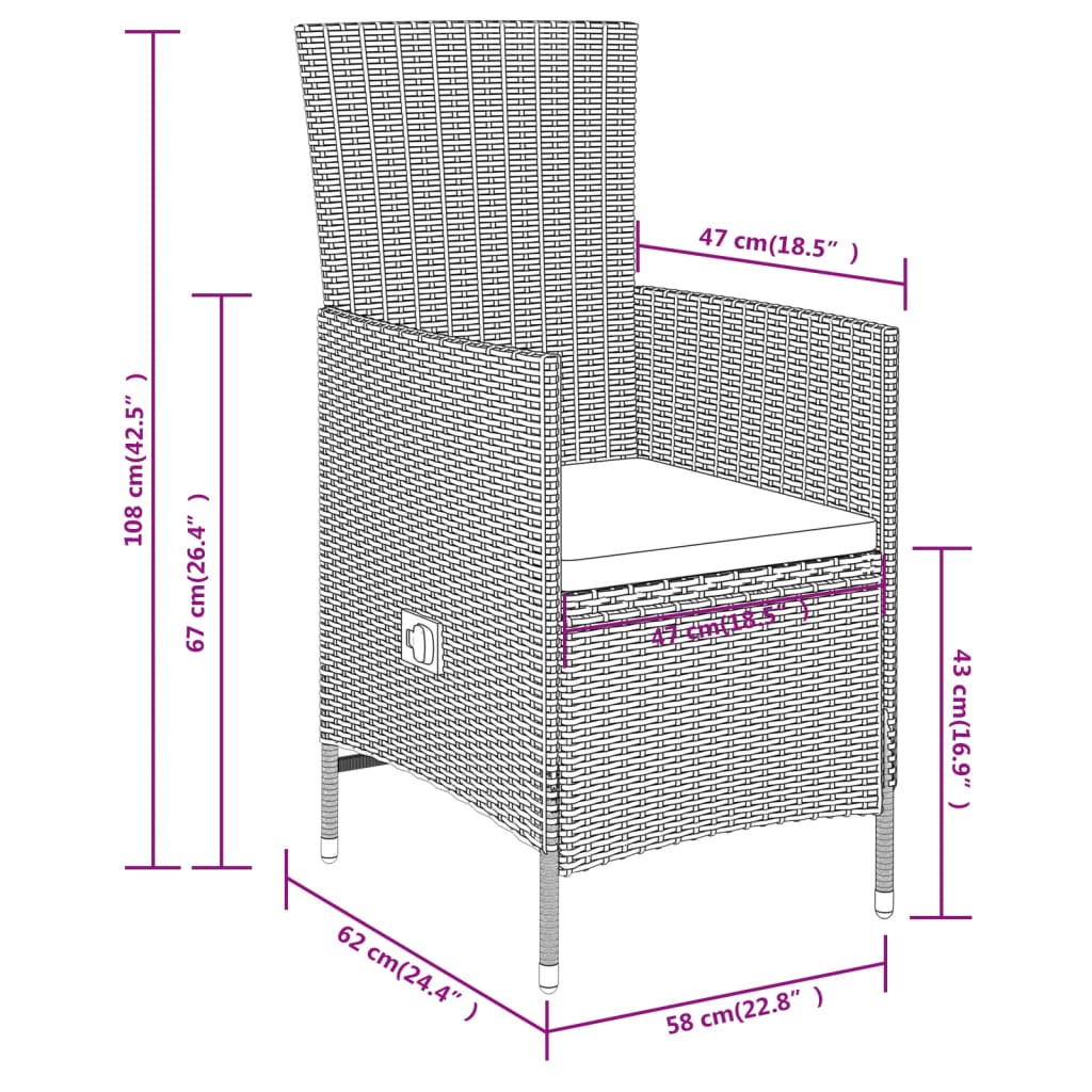 vidaXL Ensemble de salle à manger de jardin 5 pièces avec coussins Beige