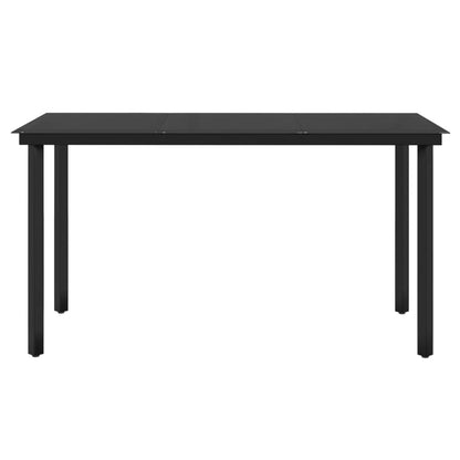 5-tlg. Garten-Essgruppe mit Kissen Schwarz