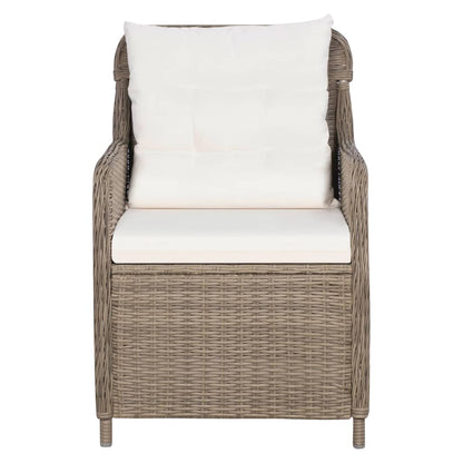 vidaXL Ensemble de salle à manger de jardin 5 pcs marron