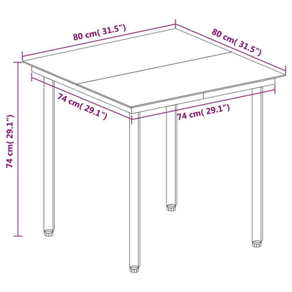 vidaXL 5-tlg. Garten-Essgruppe mit Auflagen Poly Rattan und Glas