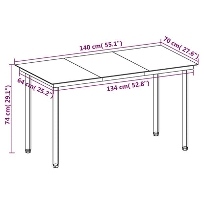 vidaXL 5-tlg. Garten-Essgruppe mit Auflagen Poly Rattan und Glas