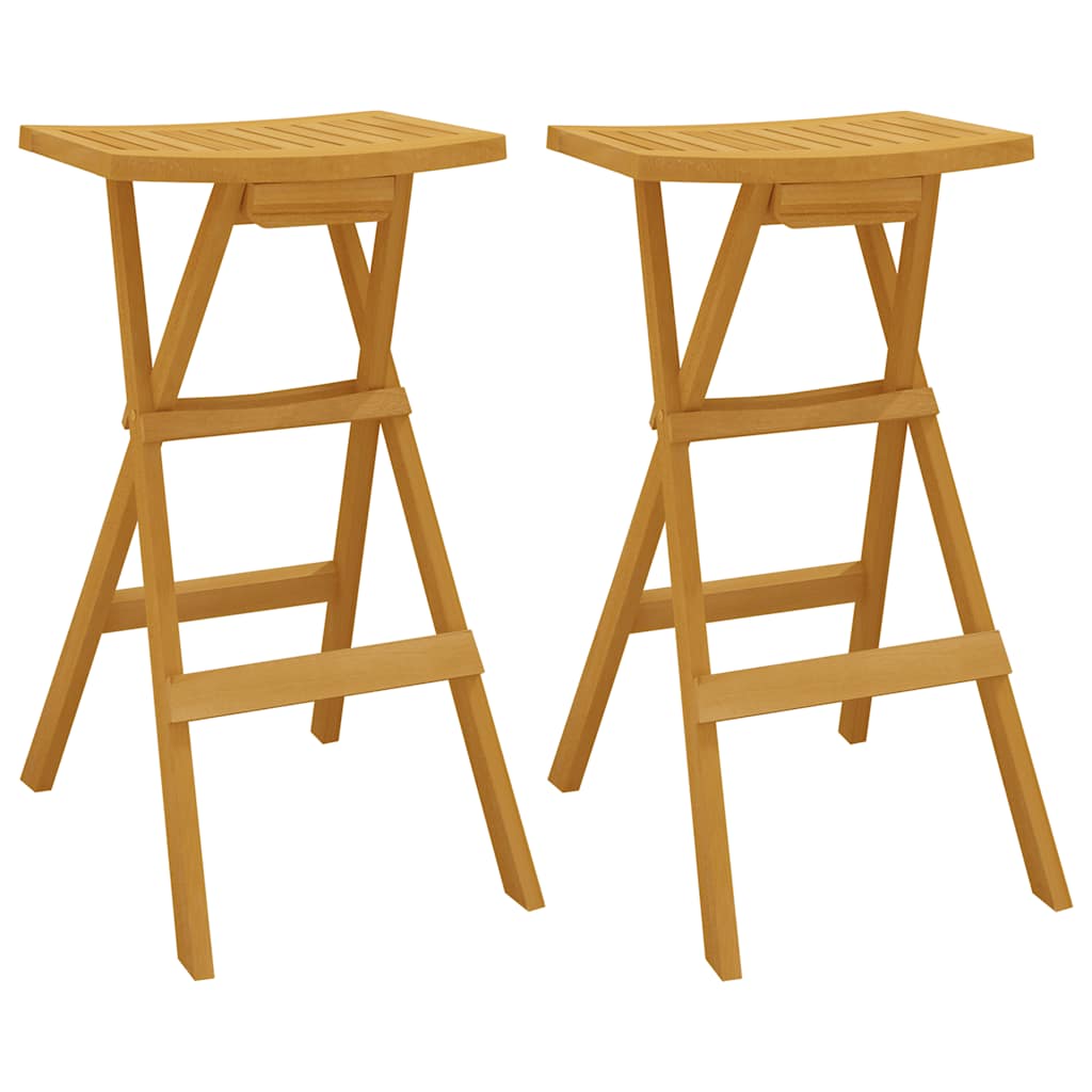 vidaXL 3-tlg. Bar-Set Klappbar Massivholz Teak