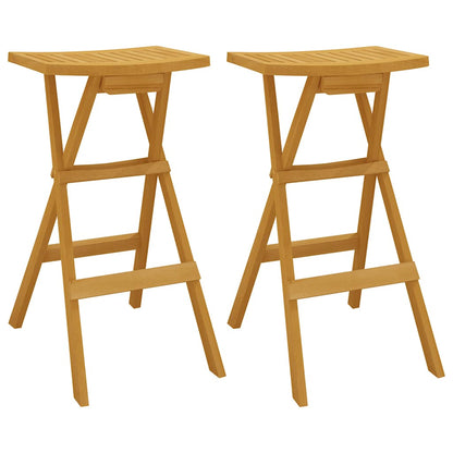 vidaXL 3-tlg. Bar-Set Klappbar Massivholz Teak