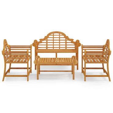 vidaXL 4-tlg. Garten-Lounge-Set Massivholz Teak