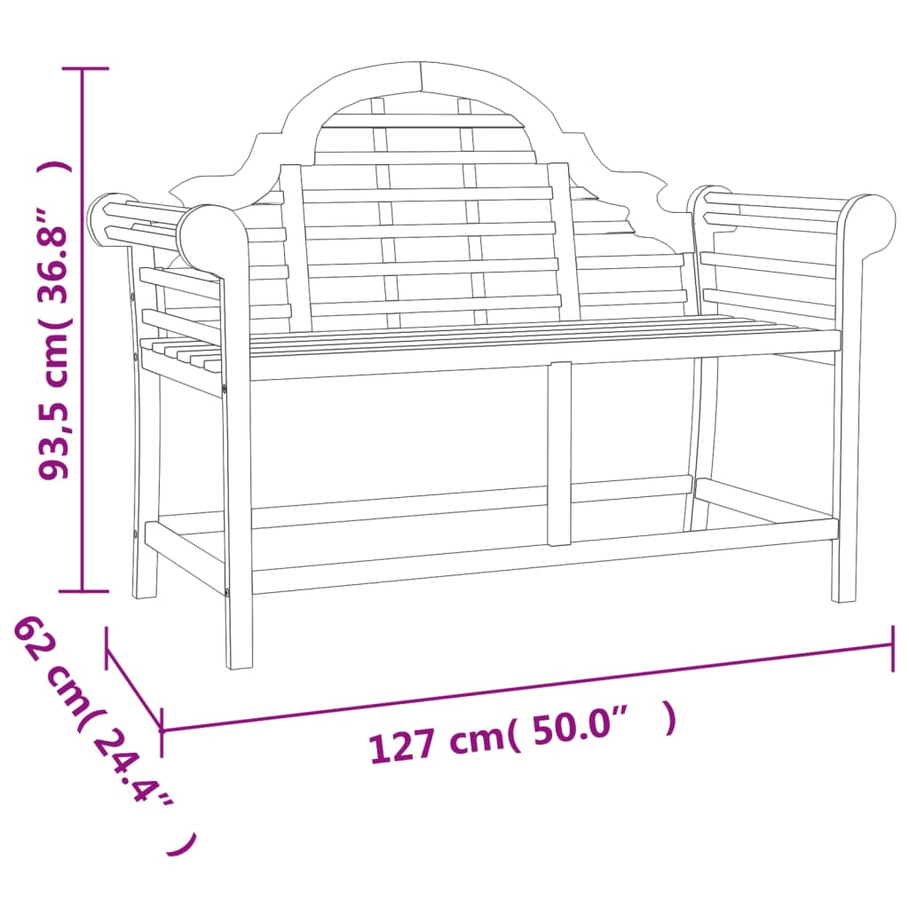 vidaXL 4-tlg. Garten-Lounge-Set Massivholz Teak