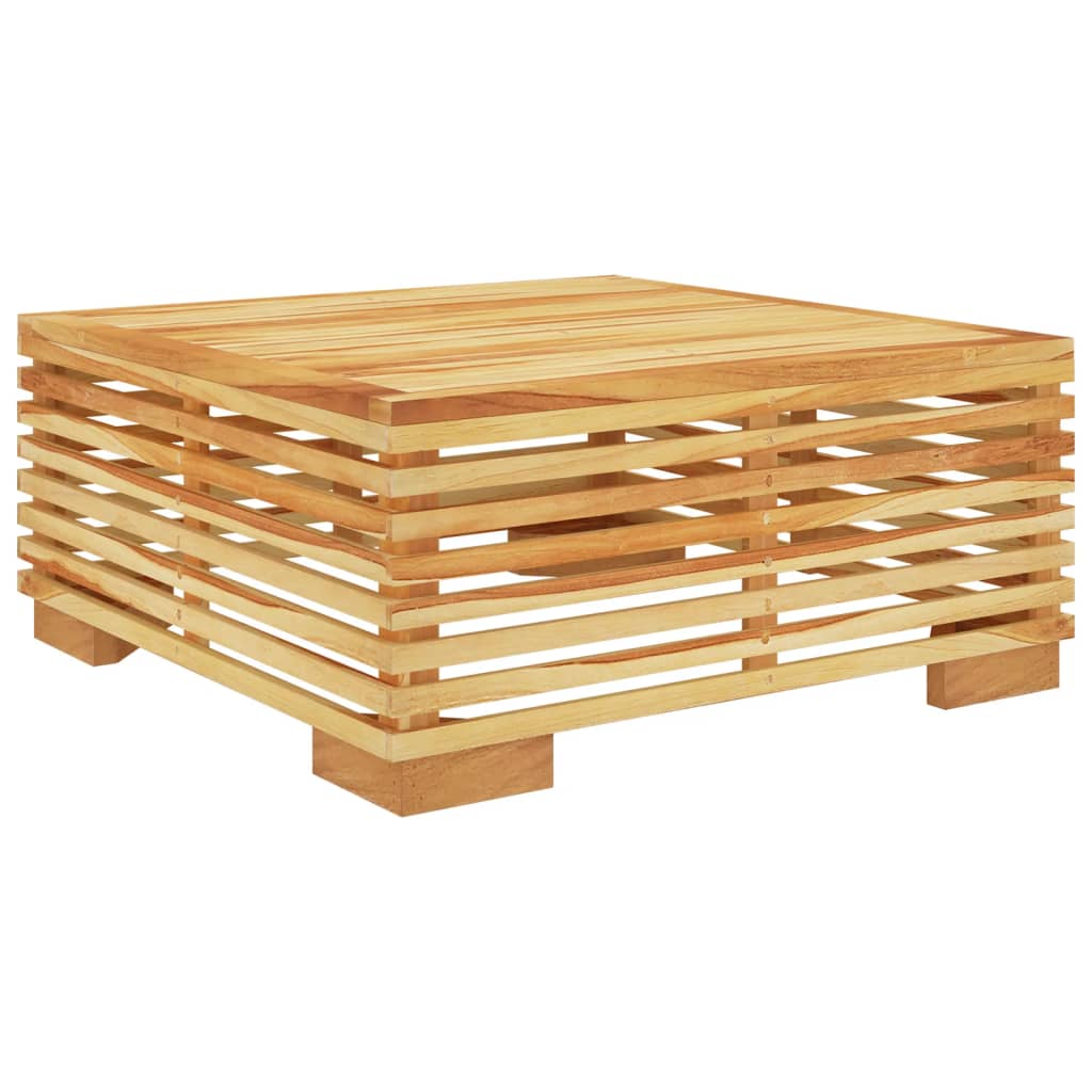 vidaXL Salon de jardin 4 pcs avec coussins Bois de teck massif