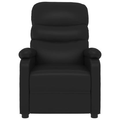vidaXL Relaxsessel Schwarz Kunstleder