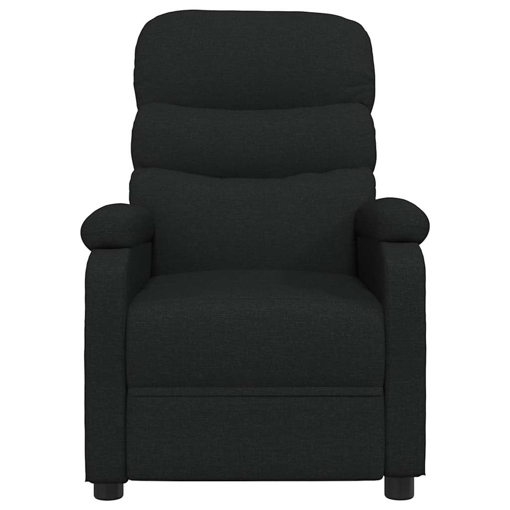 vidaXL Fauteuil de relaxation noir en tissu