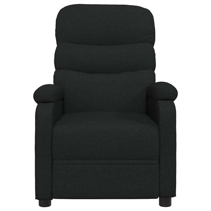 vidaXL Fauteuil de relaxation noir en tissu