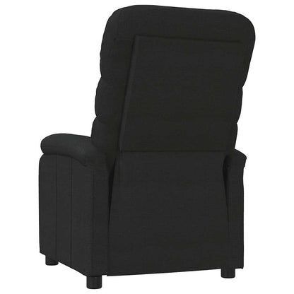 vidaXL Fauteuil de relaxation noir en tissu