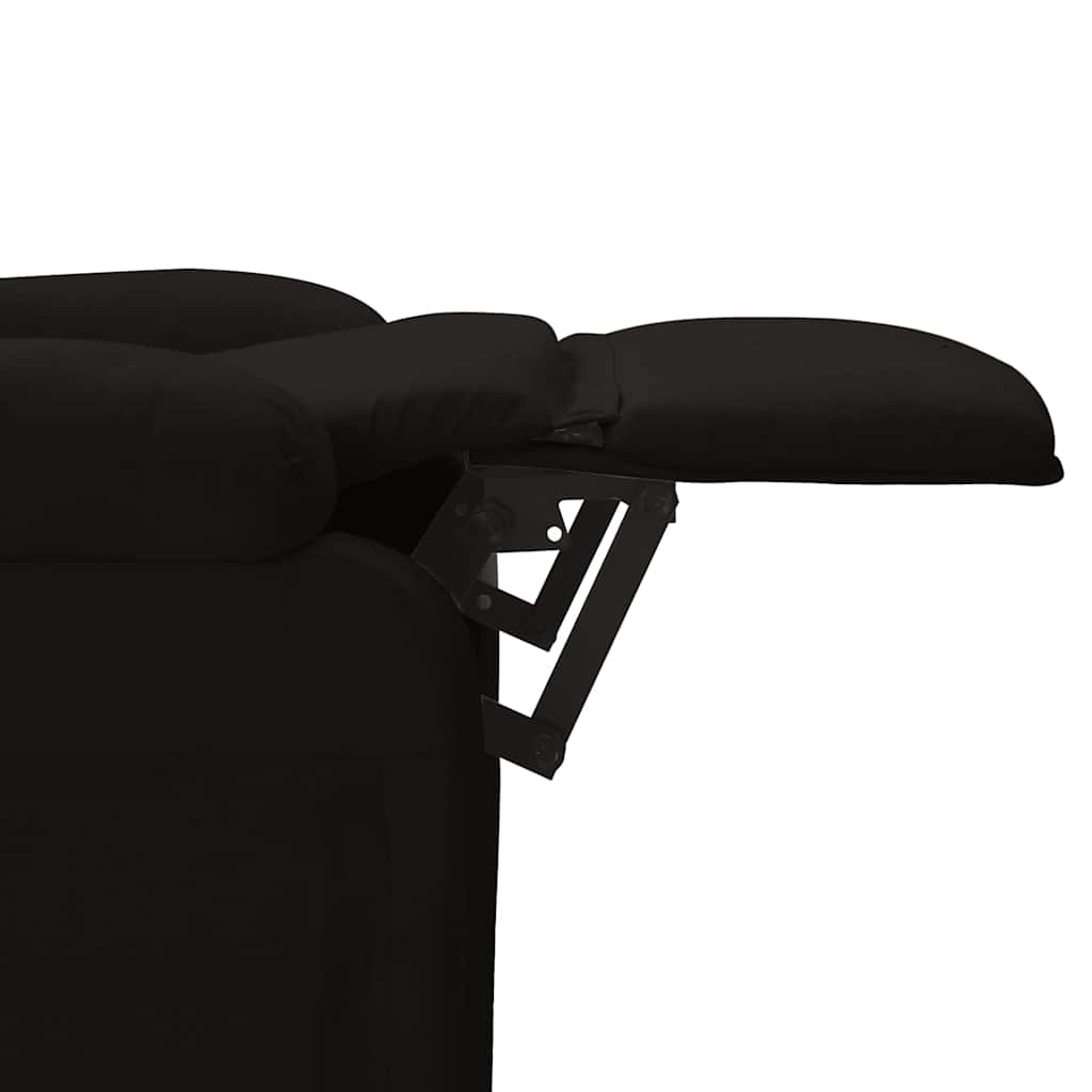 vidaXL Fauteuil de relaxation noir en tissu