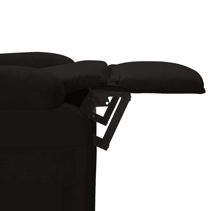 vidaXL Fauteuil de relaxation noir en tissu