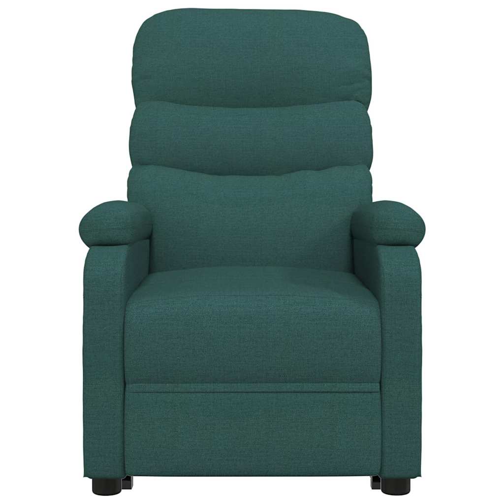 vidaXL Fauteuil relax vert foncé en tissu