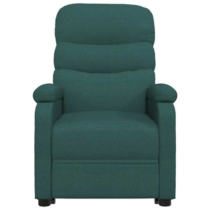 vidaXL Fauteuil relax vert foncé en tissu