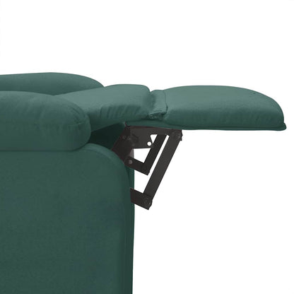 vidaXL Fauteuil relax vert foncé en tissu