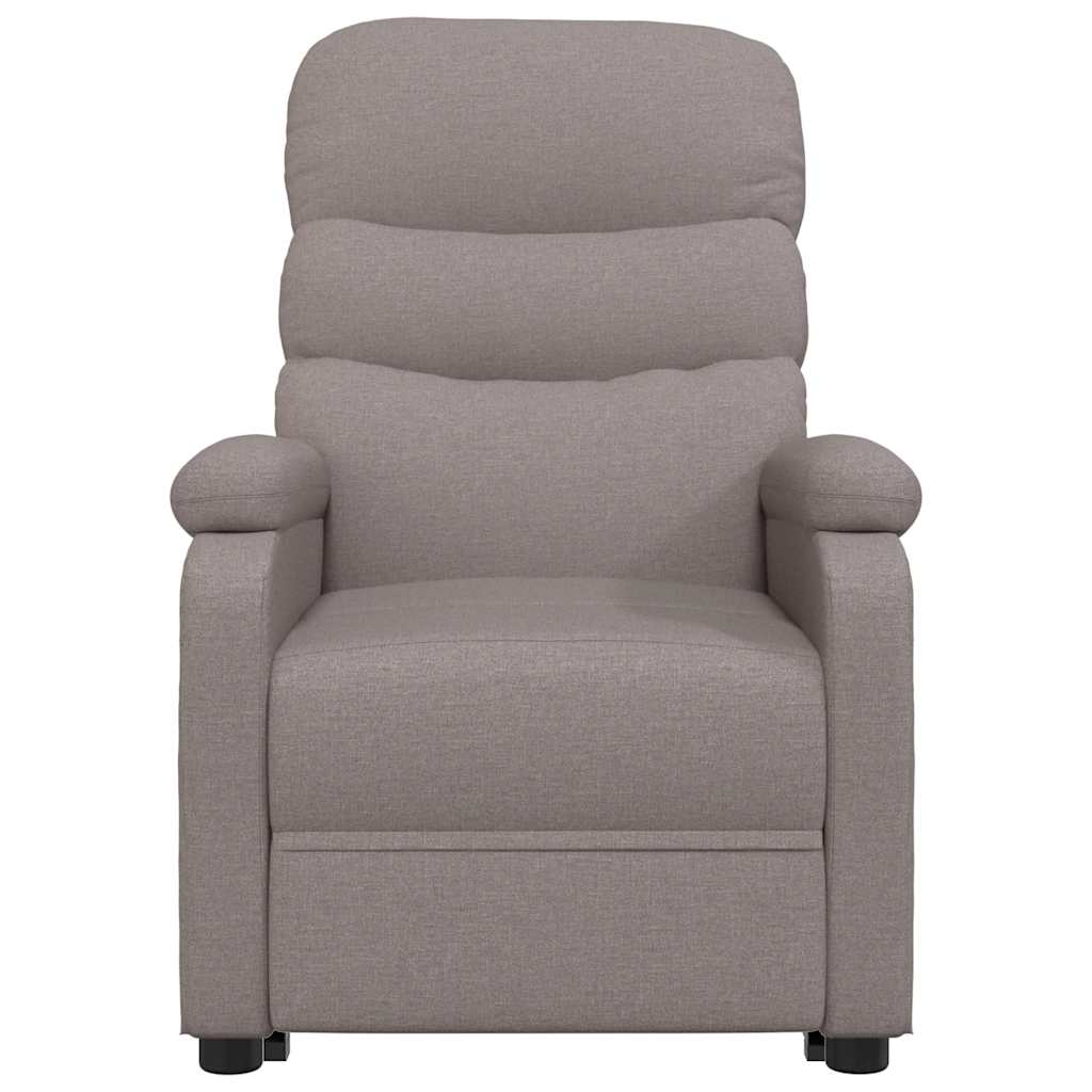 vidaXL Fauteuil relax Taupe Tissu
