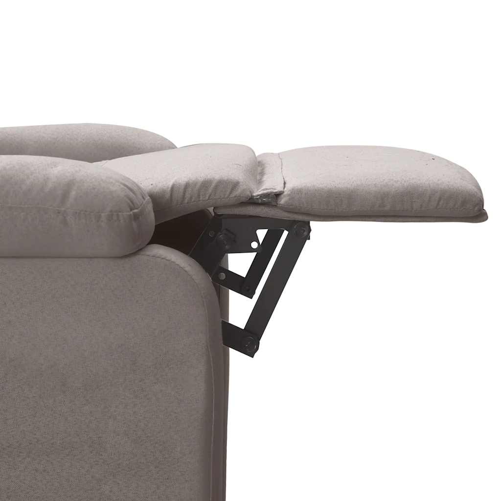 vidaXL Fauteuil relax Taupe Tissu