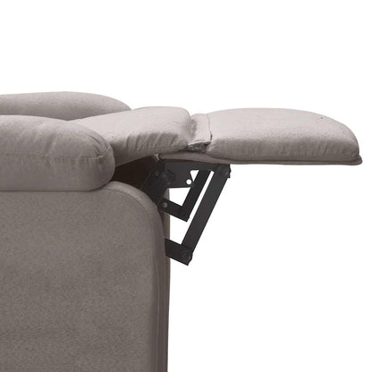 vidaXL Fauteuil relax Taupe Tissu