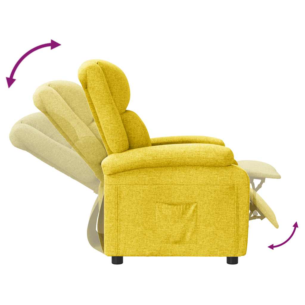 vidaXL Relaxsessel Gelb Stoff