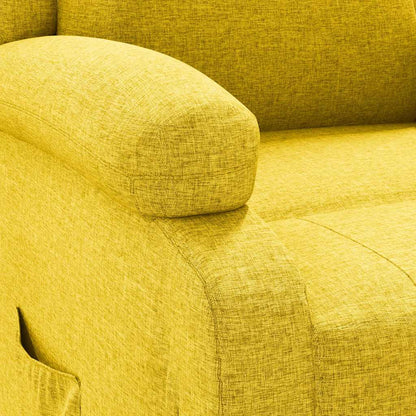 vidaXL Relaxsessel Gelb Stoff