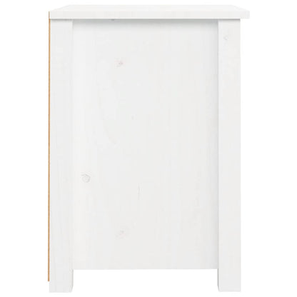 vidaXL Nachttische 2 Stk. Weiß 40x35x49 cm Massivholz Kiefer