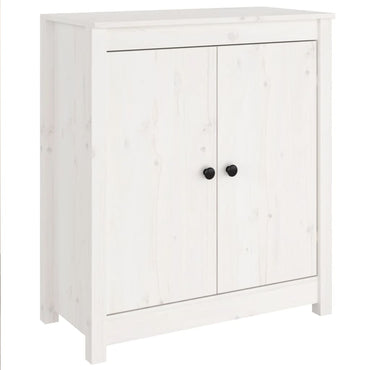 vidaXL Sideboard Weiß 70x35x80 cm Massivholz Kiefer
