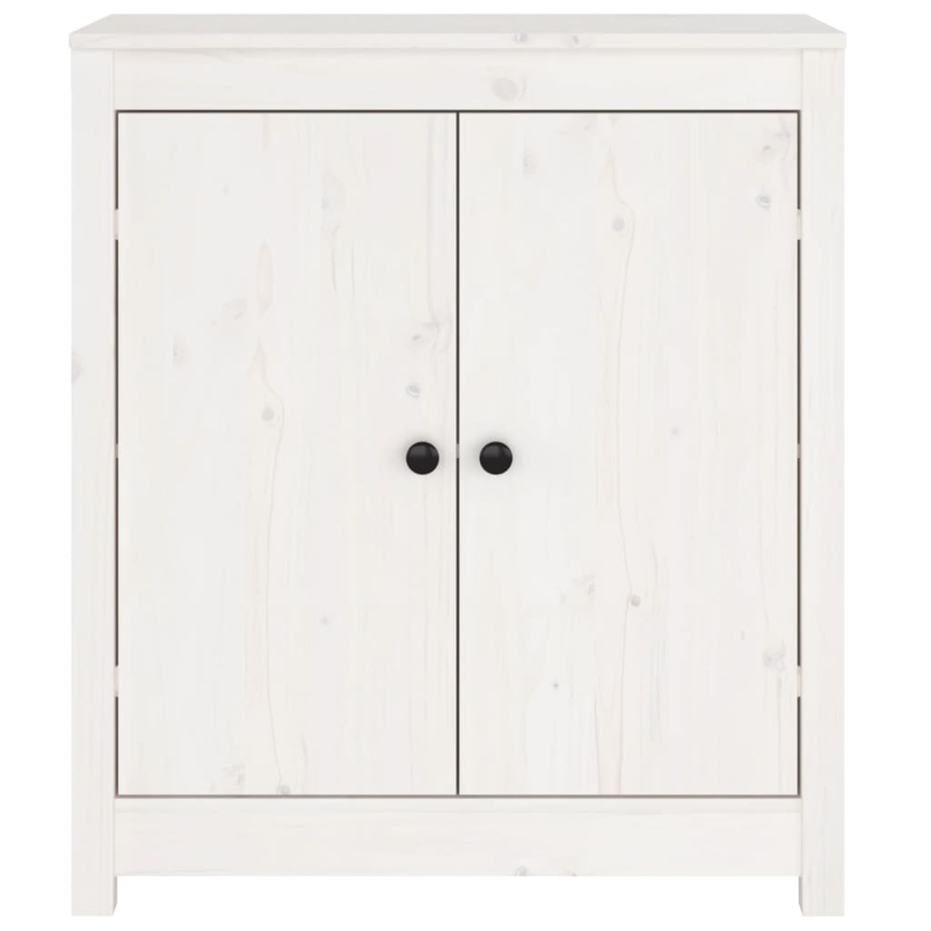 vidaXL Buffet blanc 70x35x80 cm Bois de pin massif