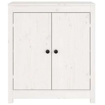 vidaXL Buffet blanc 70x35x80 cm Bois de pin massif